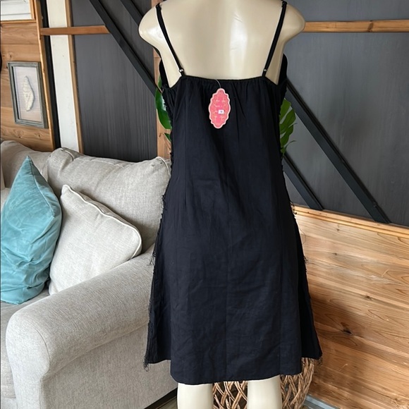 Pura Vida 100% cotton  Black Lace Dress size 12 - Picture 7 of 12